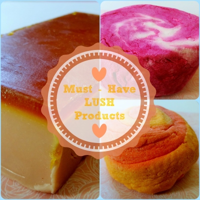 MustHave Lush Products Collage