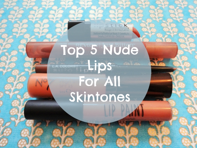 Top 5 nude lips for all skintones with overlay